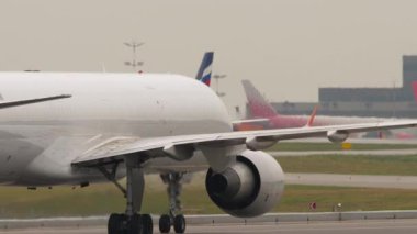 Air cargo plane on taxiway