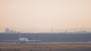 Airbus A380 on the airfield