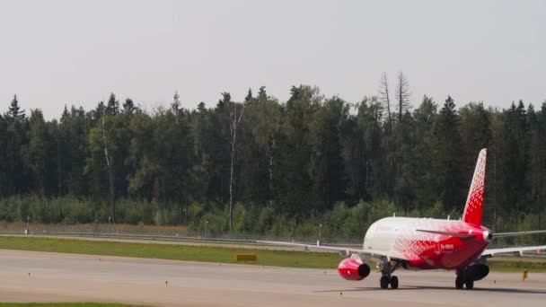 Airplane Rossiya Airlines — Video Stock