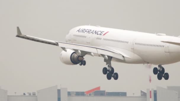 Moscow Russian Federation July 2021 Commercial Airplane Airbus A330 Airfrance — Stock videók