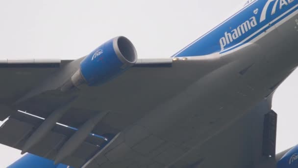 Moscow Russian Federation July 2021 Cargo Carrier Boeing 747 Bim — Stockvideo