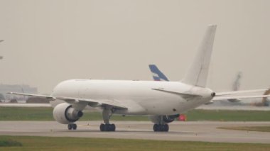 MOSCOW, RUSSIAN FEDERATION - JULY 28, 2021: Boeing 757 of E-Cargo Airlines rides to the runway at Sheremetyevo Airport. Russian cargo company