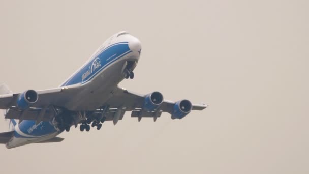 Moscow Russian Federation July 2021 Boeing 747 Airbridgecargo Take Flies — 비디오