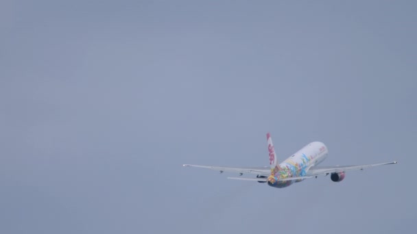 Phuket Thailand Νοεμβριοσ 2019 Οπίσθια Προβολή Της Boeing 757 Sunday — Αρχείο Βίντεο