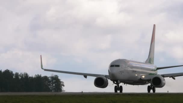 Kazan Russian Federation September 2020 Boeing 737 Somon Air Take — Vídeo de Stock