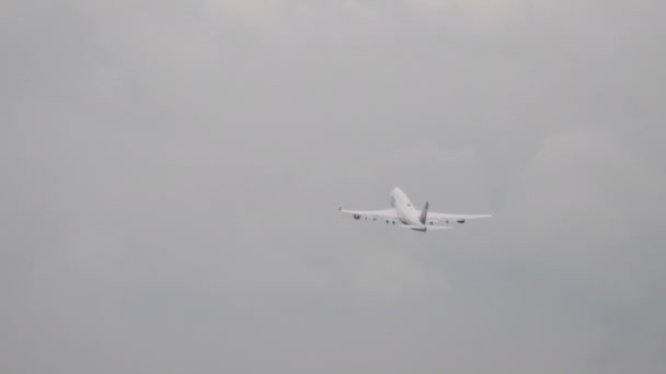 Frankfurt Main Germany July 2017 Long Shot Passenger Plane Lufthansa — Video