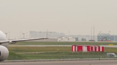 MOSCOW, RUSSIAN FEDERATION - JULY 28, 2021: Cargo Boeing 757 of E-Cargo Airlines rides to the runway at Sheremetyevo Airport. Russian cargo company