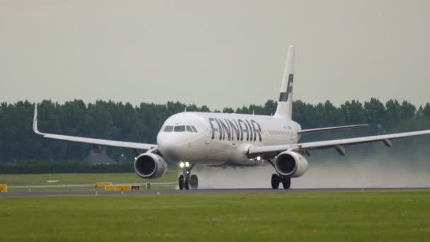 Amsterdam Netherlands July 2017 Airbus A321 231 Lzm Finnair Takeoff — Vídeo de stock