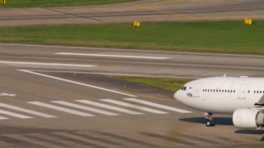 SOCHI, RUSSIA - JULY 30, 2022: Airbus A330-243, RA-73688 of IFly Airlines taxiing at Sochi airport. I Fly Airlines Russian charter airline