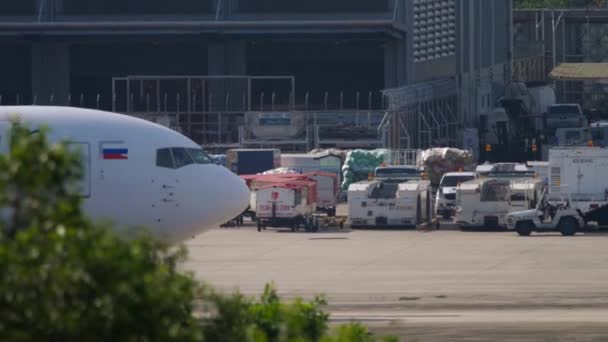Phuket Thailand Νοεμβρίου 2019 Επιβατικό Αεροσκάφος Boeing 767 Της Azur — Αρχείο Βίντεο