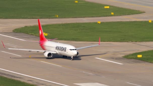 Sochi Russia July 2022 Boeing 737 Izhavia Airlines Taxiing Sochi — 비디오