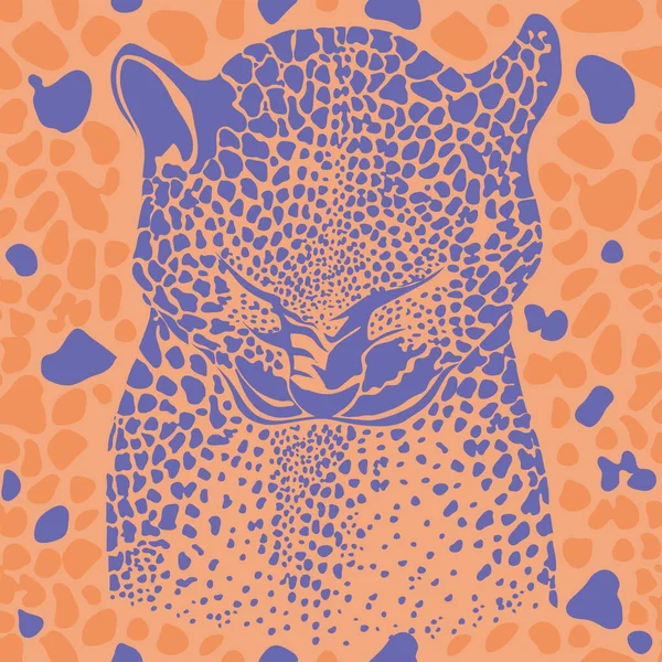 Leopard безшовні візерунком — стоковий вектор