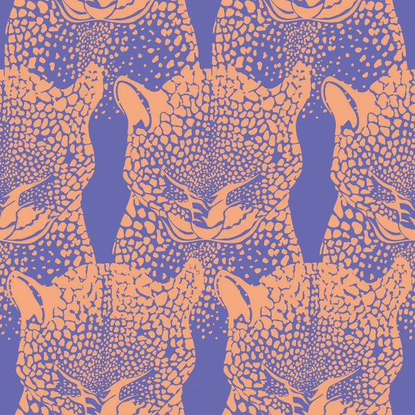 Padrão sem costura de leopardo —  Vetores de Stock