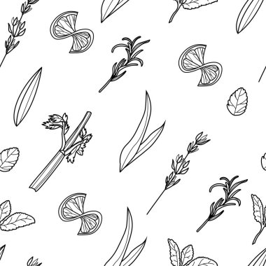 Vektör kokteyli pürüzsüz desen. 