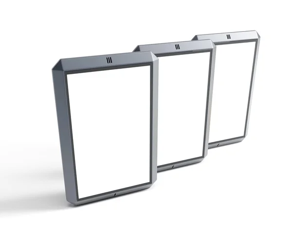 Conjunto de smartphones modernos con pantalla táctil —  Fotos de Stock