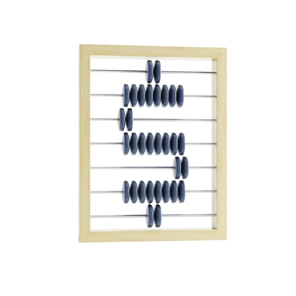 Abacus con signo de dólar — Foto de Stock