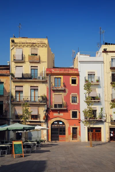 Traditionele oude Spaanse street, tarragona, Catalonië, Spanje — Stockfoto