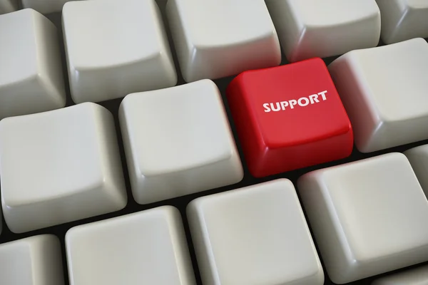 Keyboard with "support" button — Stock Photo, Image
