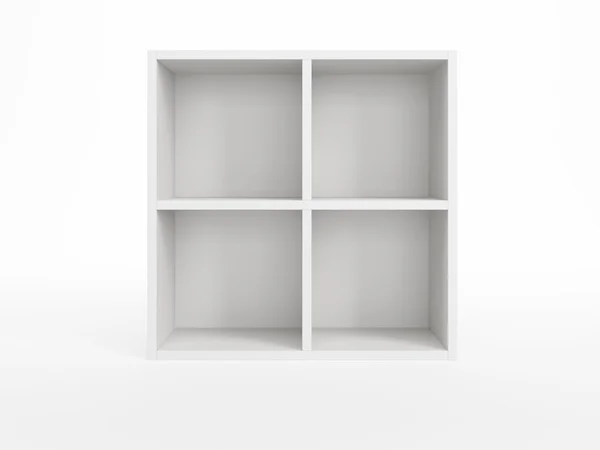 White bookcase — Stock Photo, Image