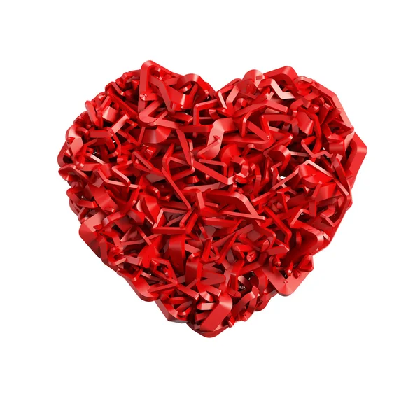 Red valentine heart — Stock Photo, Image