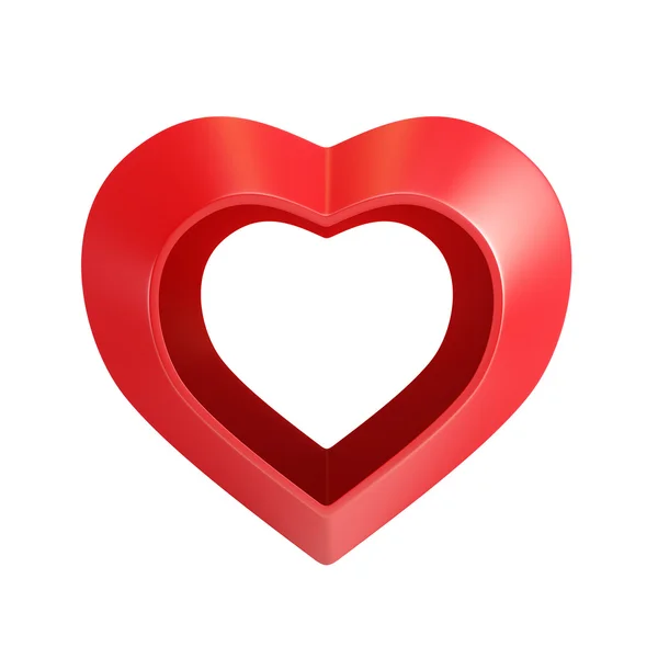 Red valentine heart — Stock Photo, Image