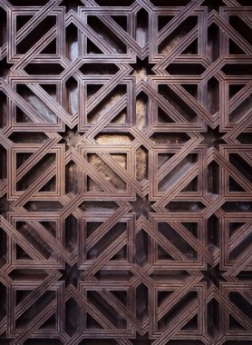 arabic pattern texture at Mosque Cordoba, Spain clipart