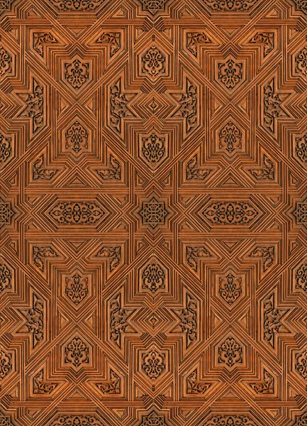 Арабская текстура во дворце Альгамбра в Гранаде, S — стоковое фото