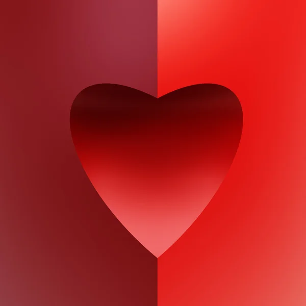 Red valentine heart — Stock Photo, Image