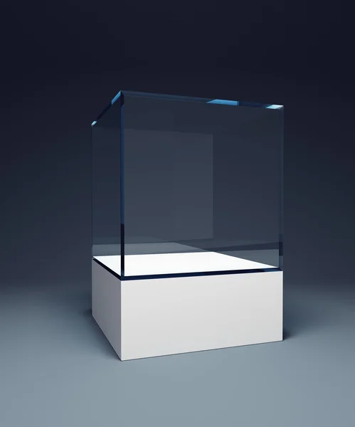 Empty display case — Stock Photo, Image