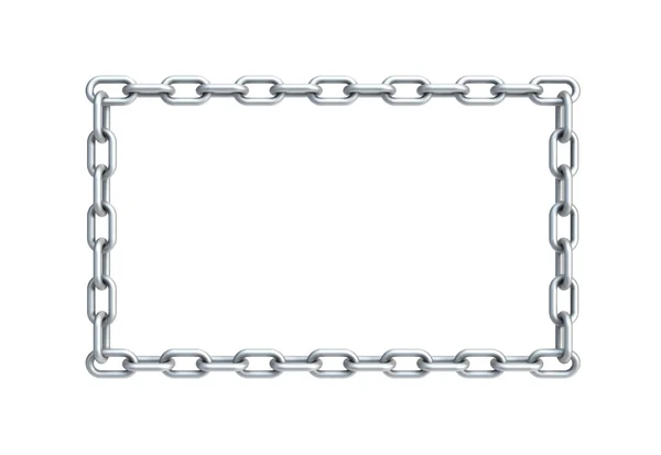 Chain in shape of rectangle — Stock Photo, Image