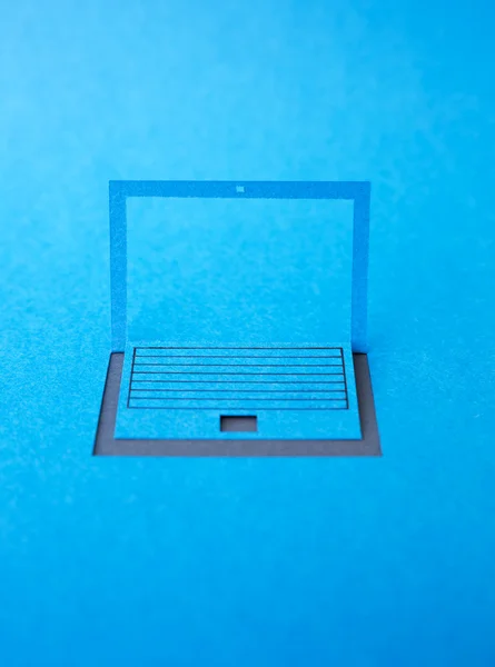 Paper laptop — Stock Photo, Image