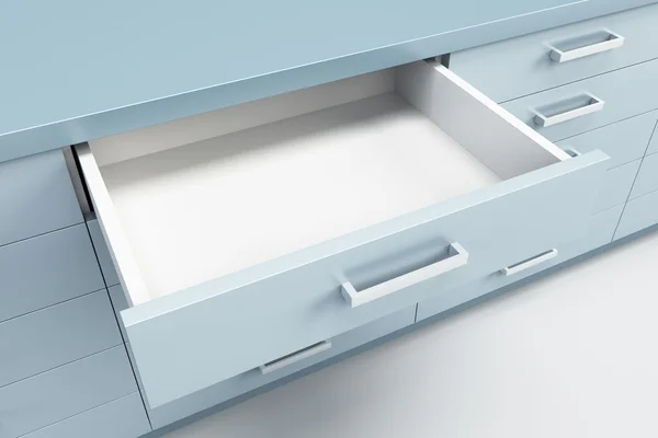 Cupboard with opened drawer — Stock Photo, Image