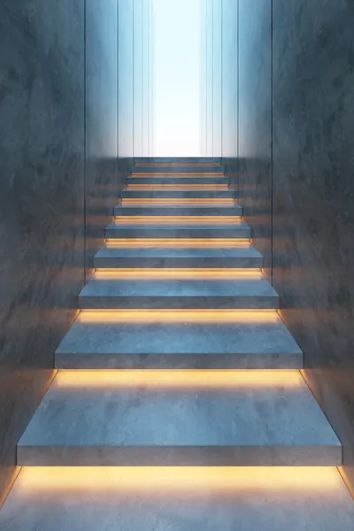 Escaleras iluminadas — Foto de Stock