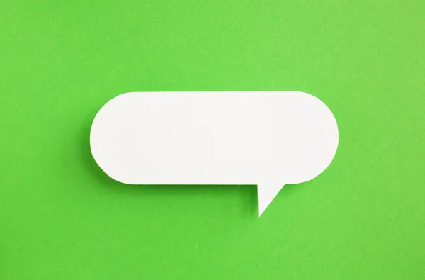 Paper speech bubble — Stock Photo, Image