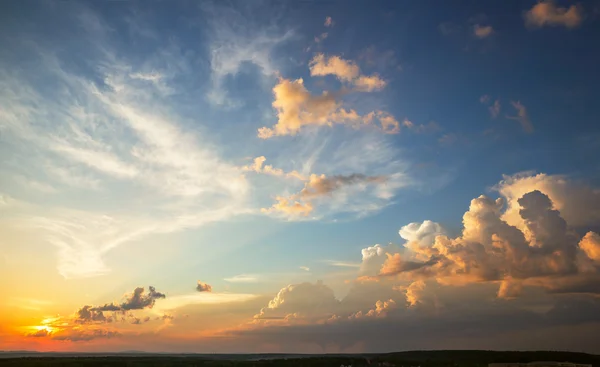 Cielo del atardecer — Foto de Stock