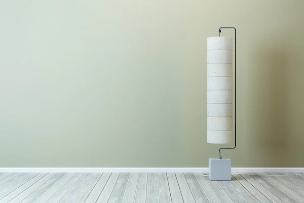 Rum med golv lampa — Stockfoto