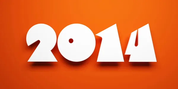 Nieuwe jaar 2014 — Stockfoto