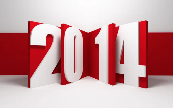 Nuevo año 2014 — Foto de Stock