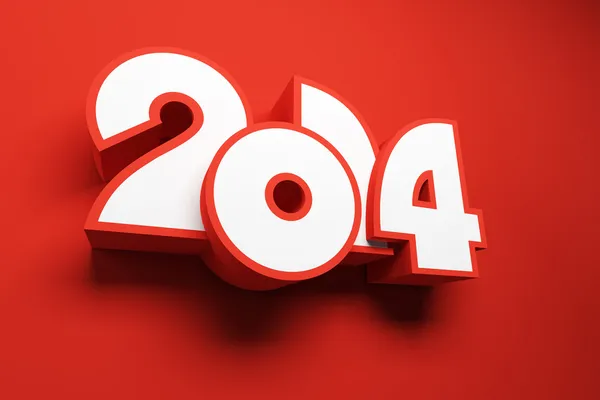 Yeni yıl 2014 — Stok fotoğraf