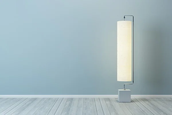Pokoj s stojací lampa — Stock fotografie