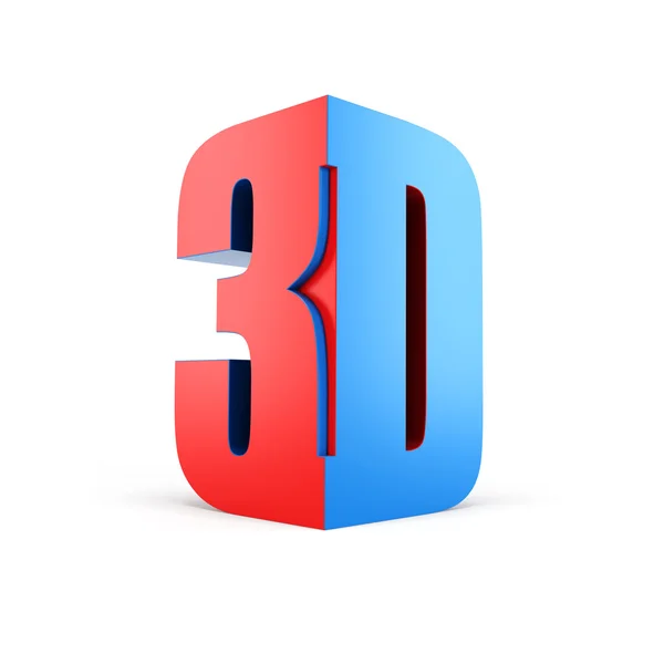 3D technologie symbol — Stock fotografie