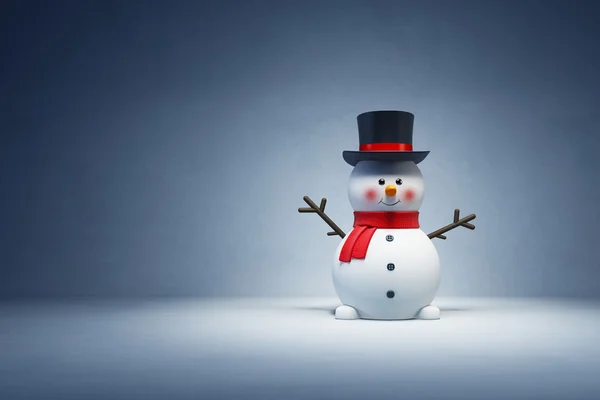 Happy snowman — Stock Photo, Image