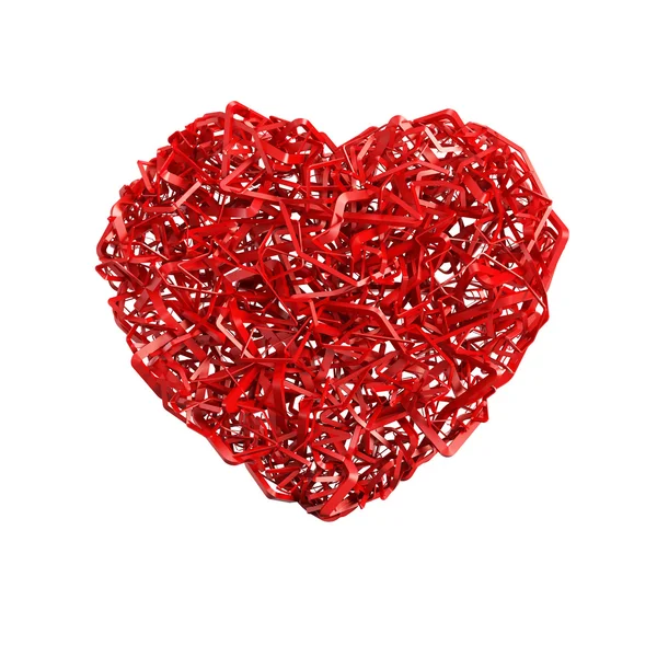 Röd valentine hjärta — Stockfoto