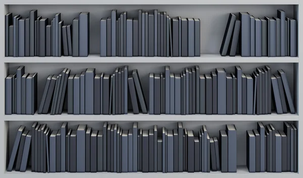 Bookcase with the books — Stock Photo, Image