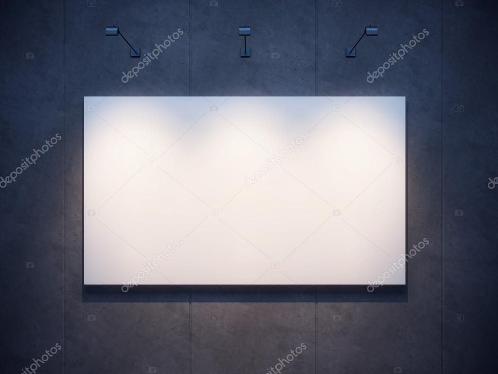 lighten blank billboard