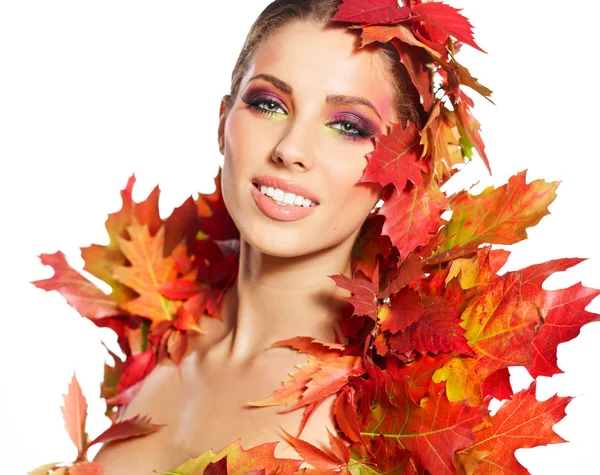 Beautiful autumn women. — Stock Photo, Image