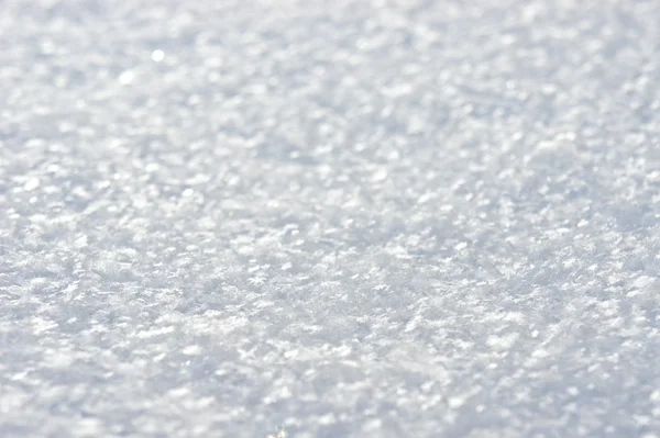 Macro fundo de neve fresca — Fotografia de Stock