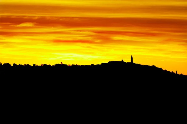 Sunset in Tuscany — Stock Photo, Image