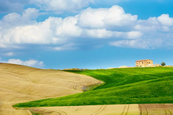 Veduta del paesaggio tipico toscano — Foto Stock