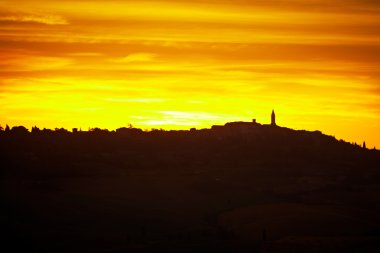 Toskana 'da gün batımı